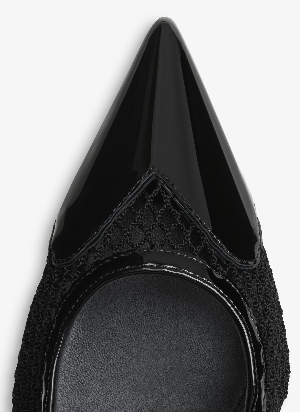 LE CŒUR SLINGBACKS IN FISHNET ALAÏA BLACK LE CŒUR SLINGBACKS IN FISHNET